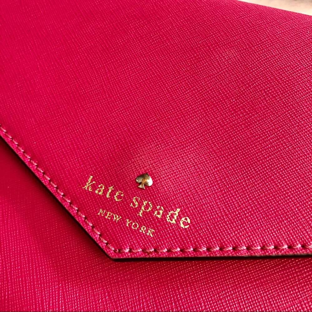 Kate Spade Hot Pink Envelope Crossbody - Picture 5 of 8
